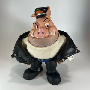 VINTAGE HARLEY DAVIDSON BIKER HOG PLUSH